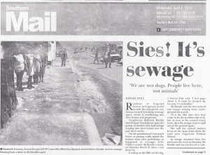 Southern Mail reporting on the urban environment in Cape Town in April 2012.