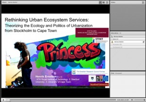 Webinar H Ernstson on Critcal engagement with Ecosystem Services at PSU April 2014